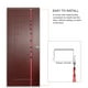thumbnail image 4 of Correa De Estante Colgante Ajustable, Tapa De Almacenamiento, Bolsa De Ropa Con Ganchos, Organizador De Almacenamiento De Instalación Trasera De Puerta Advancent HA024593-00, 4 of 7