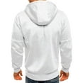 thumbnail image 2 of LEEy-world Hoodies for Men Heavyweight Sweatshirt - Full Zip Up Thick Sherpa Lined White,3XL, 2 of 4