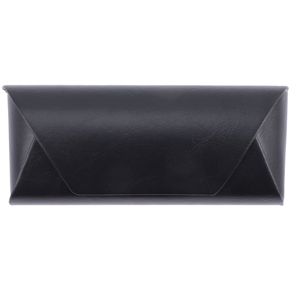 UPOUART Lightweight Sunglass Case Eyeglass Case Black PU for Travel 1Pack