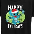 thumbnail image 3 of Lilo & Stitch - Happy Holidays - Women's Short Sleeve Graphic T-Shirt, 3 of 5
