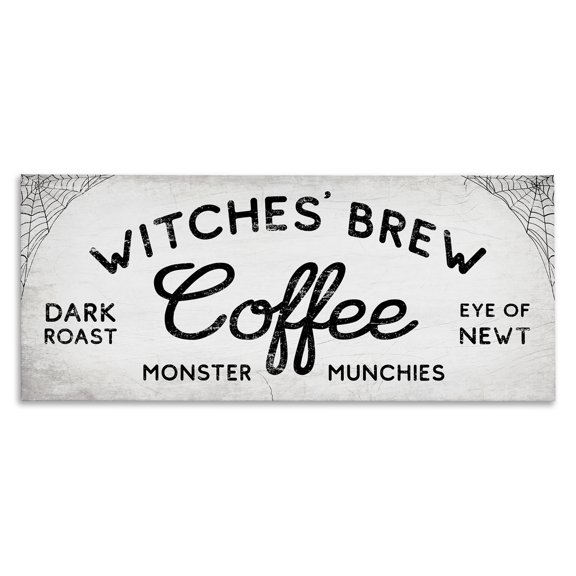 Stupell Industries Cottage Witches' Brew Coffee Canvas Art, 24 x 10, by Lil' Rue