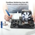 thumbnail image 2 of Cordless Soldering Iron Kit, Portable USB 5V 8W Electric Soldering Kit with Stand, USB Rechargeable Battery Powered Welding Tool for Jewelry, Repair, Crafts, 2 of 6