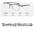 thumbnail image 3 of Mens Reading Glasses Metal + TR90 Fashion Readers, 3 of 3