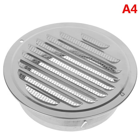 

Stainless Steel Exterior Wall Air Vent Grille Round Ducting Ventilation Grilles