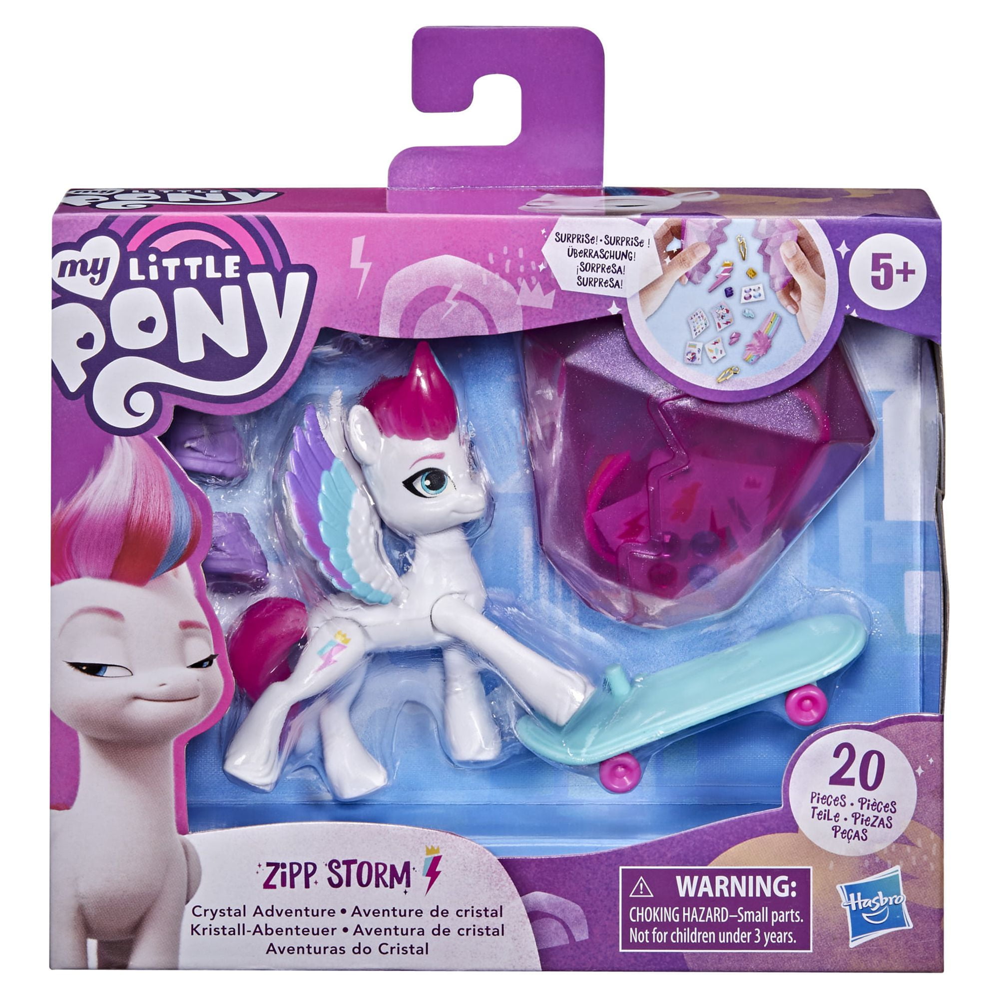  My Little Pony Toys Zipp Storm Style of The Day, 5-Inch Hair  Styling Dolls with Fashions, Toys for 5 Year Old Girls and Boys : Toys &  Games