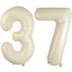 thumbnail image 1 of Globo LVMOQIQIU, 40 pulgadas, blanco, número 37, blanco crema, 2 unidades, 1 of 6