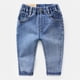 thumbnail image 2 of Odeerbi 3-10 Años Niñas Vaqueros Pantalones de Vaquero de Color Sólido de Moda de Cintura Alta Pantalones de Vaquero de Cintura Elástica, 2 of 4