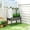 Dark Gray, variant on Outsunny Raised Garden Bed with PE Greenhouse Cover Outdoor Elevated Wood Planter Box for Herbs, Vegetables, for Patio, Backyard, Balcony, Dark Gray