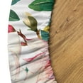 thumbnail image 5 of Ambesonne Magnolia Flowers Fitted Round Tablecloth, Spring Color Bloom, 40"- 44" Diameter, Forest Green Soft Pink, 5 of 5