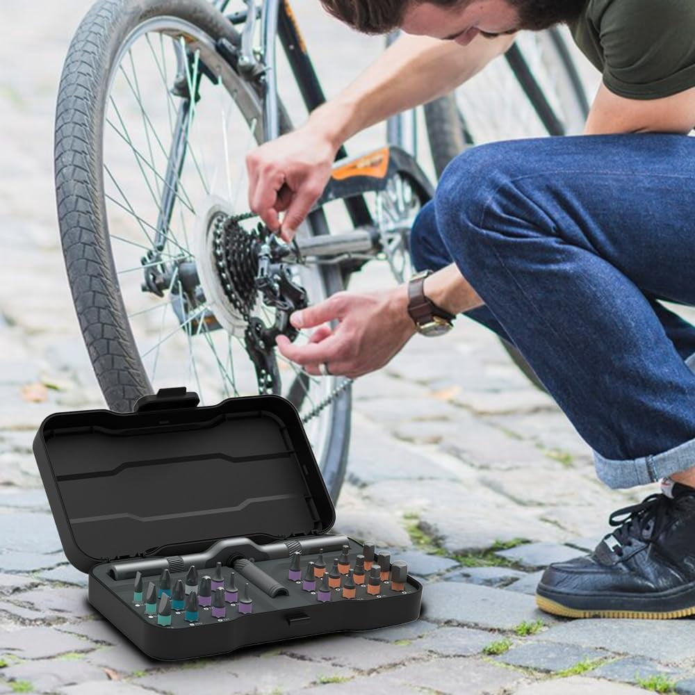2025 New 24 in 1 Magnetic Screwdriver Set, DIY Ratchet Mini Screwdriver Set, Removable Self-assembly Precision Screwdriver Kit, Upgrade 24 In 1 Multi Bit Magnetic Screwdriver Sets