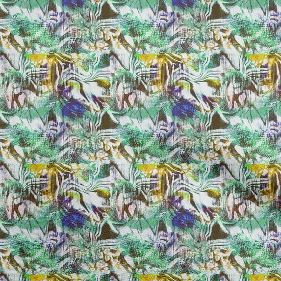 oneOoneCottonJerseyGreenFabricAbstractQuiltingSuppliesPrintSewingFabricByTheYard58InchWide