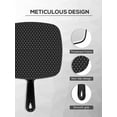 thumbnail image 5 of Extra Large Handheld Mirror，Hand Salon Mirror with Handle for Barbers, Hairdressing (Black，12.4" Lx 9" W), 5 of 7