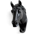 thumbnail image 3 of Gancho de pared simple con cabeza de caballo, colgador con forma de Animal, gancho para sombrero, resistente, rústico, regalo decorativo, 3 of 5