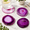 Pink-4-5", variant on Gray 4-5" Agate Stone Coaster Set of 4 for Coffee Wine and Bar Glasses