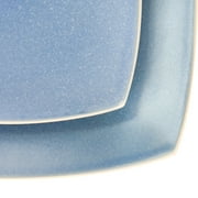 Gibson Elite 16 Piece Soho Lounge Reactive Glaze Stoneware Dinnerware Set in Light Blue