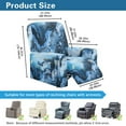 thumbnail image 7 of Xoenoiee Blue Marble Print Recliner Chair Covers, 4 Pieces Lazy Boy Recliner Cover for Recliner Chair, Soft Sofa Slipcover Furniture Protector Washable Sofa Cover for Pets Kids, 7 of 7