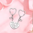 thumbnail image 7 of FENGGHAO 2 Piece Mother Daughter Heart Shape Matching Keychain Set Zinc Alloy Keyrings Mom and Daughter Gift for Mothers Day Birthday, 7 of 7