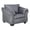 Steel, variant on Signature Design by Ashley Darcy Fabric Chair in Cobblestone