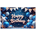 thumbnail image 3 of Decorative Design Happy Birthday Banner Star Elements Decorative Background for Birthday Party Kids Celebration Indoor Decoration, 3 of 6