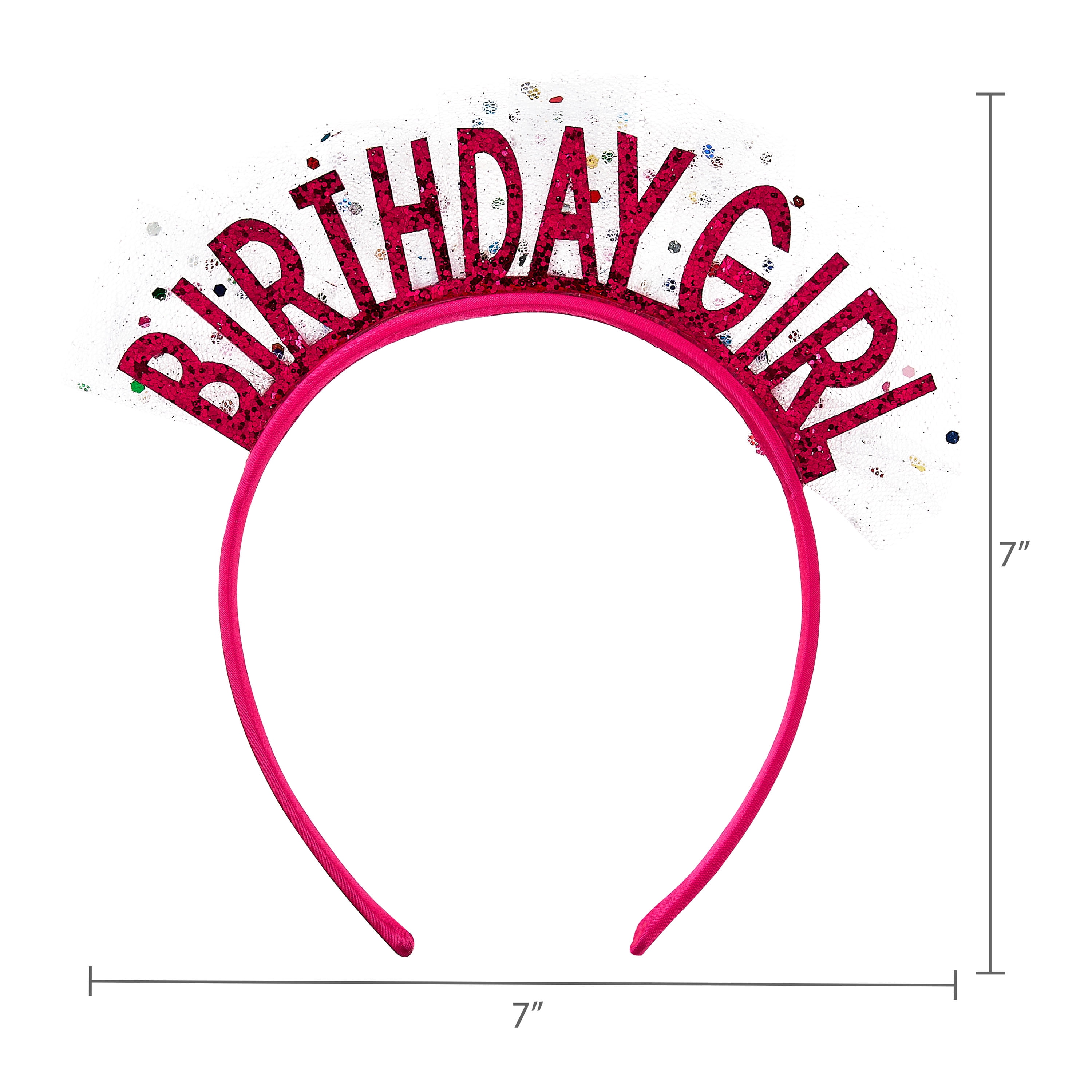 Pink Birthday Girl Tulle Headbopper, by Way To Celebrate