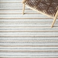 thumbnail image 6 of SAFAVIEH Striped Kilim Evren Striped Polyester Area Rug, Grey/Ivory, 8' x 10', 6 of 8