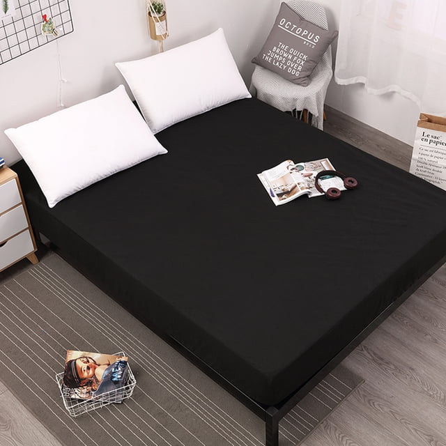 xisobo Bed Mat Cover Waterproof Mattress Protector- Breathable Super Soft & Noiseless Cotton Fabric Matress Protection Fitted Cover