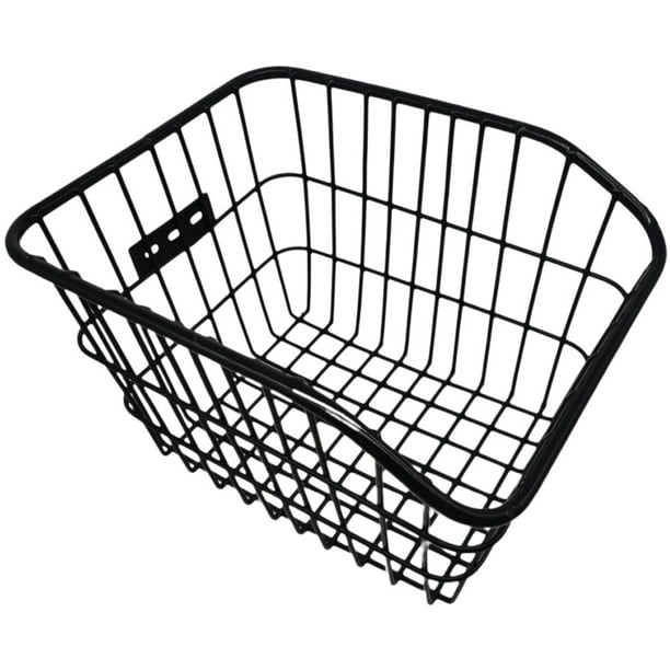BRIGHTFUFU 1 conjunto de convenientes cesta de bicicleta Cesta trasera de metal para canasta de vegetales para bicicletas Accesorio de ciclismo