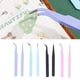 thumbnail image 5 of Pinzas De Precisión, Juego De Pinzas Duraderas Multifuncionales De Acero Con Alto Contenido De Carbono De 8 Piezas Para Cejas, 5 of 7
