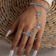 thumbnail image 1 of Bracelet With Finger Ring Butterfly Hand Harness For Birthday Silver, 1 of 5