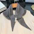 thumbnail image 1 of Wool Scarf Knitted Triangular Scarf Women Headscarf Multi Functional Warm Knit Scarf Winter Accessory, 1 of 3