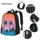 thumbnail image 3 of Easygdp Beach with Palm Trees Mochila para Niños y Niñas con Set de Caja de Almuerzo y Estuche para Lápices 3 en 1, Mochila Escolar Estampada para Adolescentes, 3 of 7