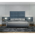 thumbnail image 5 of Jaxx  Panelist Modern Padded Headboard - Set of 4 Wall Mounted Panels Havana Brown 11" x 38" (King) - 4 Pack, 5 of 5