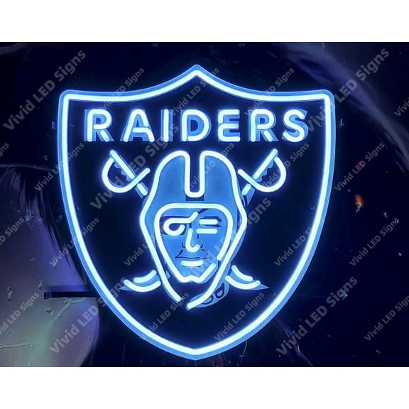 Queen Sense 24"x20" Custom For Las Vegas's Sports League Raiders LED Sign Light Neon Signs With Dimmer Party Home Wall Decor Artwork Gift Beer Pub Bar Lights W124LVRLVVD-XLED