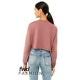 thumbnail image 2 of Bella & Canvas B10306273 FWD Fashion Women Crop Long Sleeve T-Shirt, Mauve - Small, 2 of 3