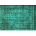 thumbnail image 1 of Ahgly Company Machine Washable Indoor Rectangle Abstract Turquoise Blue Modern Area Rugs, 3' x 5', 1 of 4