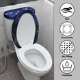 thumbnail image 3 of ZIATUBLE Butterfly Toilet Lid Covers Set Galaxy Toilet Lid and 2 Piece Tank Cover Sets for Bathroom Elongated Toilet Lid Covers Machine Washable Toilet Mat Protective Cover, 3 of 7