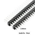 thumbnail image 3 of 10Pcs 2.54mm Pitch 40-Pin 19mm Long 2 Row Straight Connector Pin Header Strip, 3 of 4