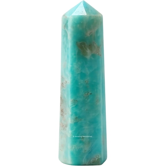 Caribbean Calcite Crystal Tower Obelisk Point (3" to 4" INCH)