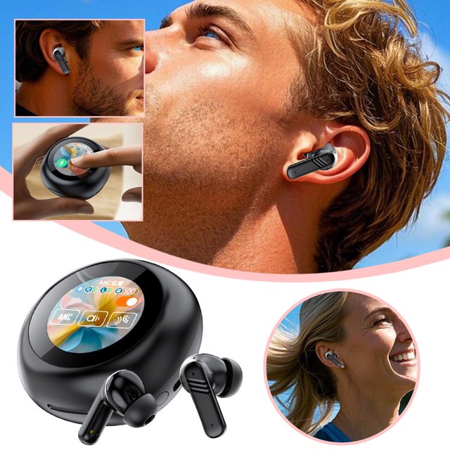 Auriculares Intrauditivos Con Pantalla A Todo Color Y Reducción De Ruido Auriculares Con Pantalla Funcional