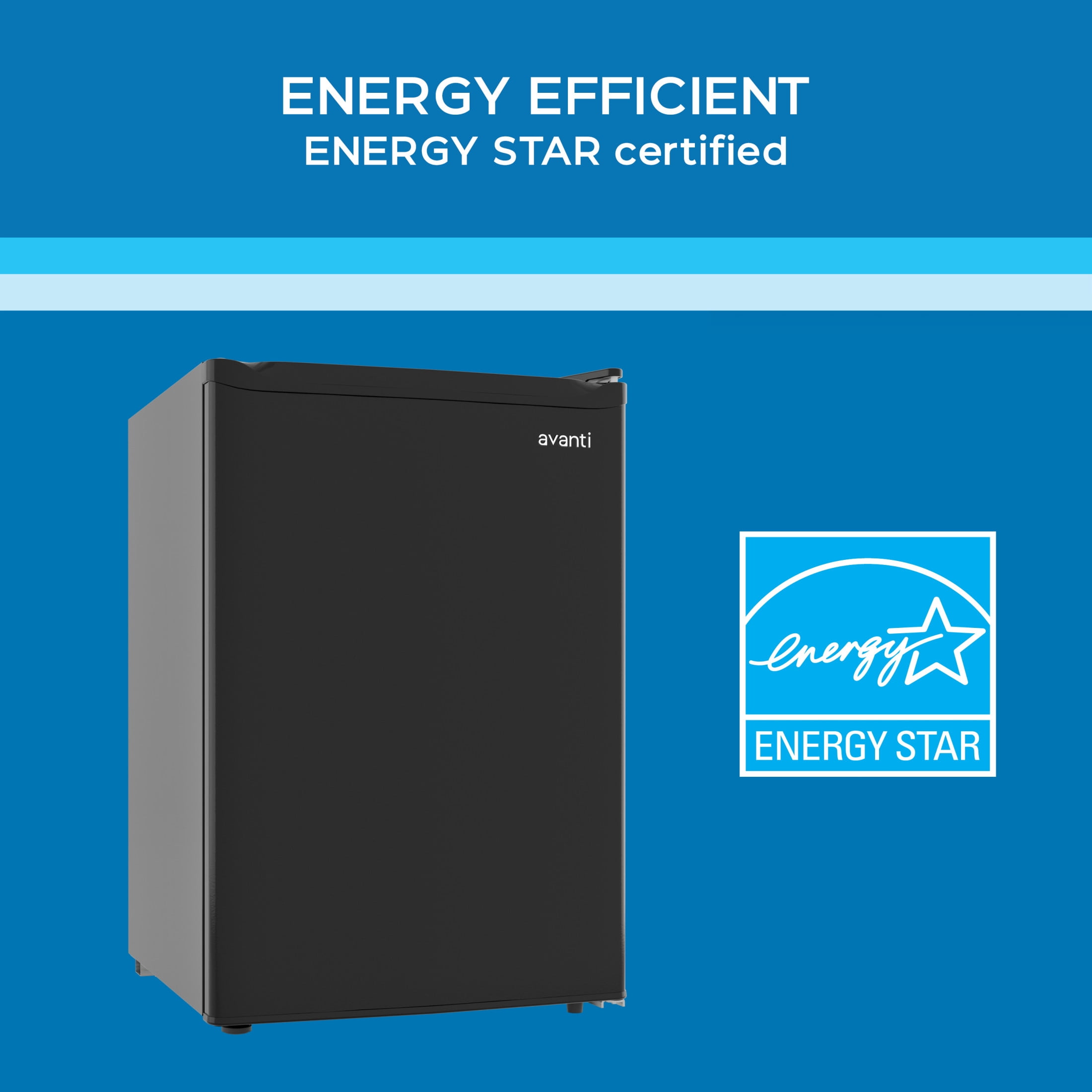 Avanti 2.5 Cu. Ft. Compact Refrigerator, Mini-Fridge, in Black (AVRM25F1B)