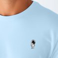 thumbnail image 5 of Dalix Astronaut Embroidered Mens Tee Cotton Casual Short Sleeve Crewneck Soft Fit in Baby Blue M Medium, 5 of 5