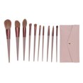 thumbnail image 2 of Flat Concealer Brush, Low Absorption Skin Friendly Lightweight Cosmetic Brush Set With Storage Bag For Daily Use, 2 of 8