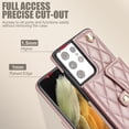 thumbnail image 3 of Case for Samsung Galaxy S21 Ultra, Crossbody Wristlet Case Wallet with RFID Blocking Card Slots KickStand Flip Folio PU Leather Magnetic Protective Cover Women for Samsung Galaxy S21 Ultra, Rosegold, 3 of 9