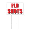 thumbnail image 1 of Flu Shots (18" x 24") Yard Sign, Includes Metal Step Stake, 1 of 6