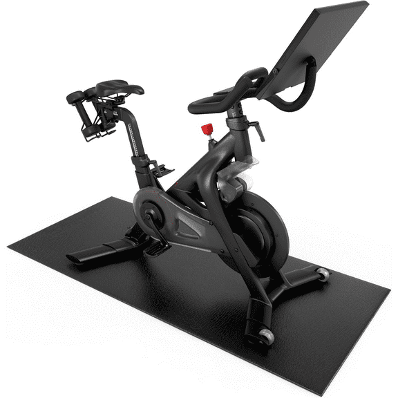 Bike Mat Compatible with Peloton, Treadmill, Exercise Equipment, Elliptical, Walking Pad, Indoor Bike Trainers, Home Gym Workout - Protects Hardwood Floors and Carpet