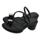 thumbnail image 4 of Sandalias con Anillo para el Dedo, Zapatillas de tacón Alto con Suela de Goma Antideslizante y Estilo Vintage para el Trabajo, Viajes en casa, Citas, Verano, Negro 38, 4 of 8