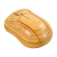 thumbnail image 1 of RYGRZJ 2.4GHz Wireless Keyboard Mouse Plug And Play Bamboo Wood Computer Mouse Keyboard 1200DPI Laptop For Office, 1 of 5
