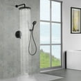 thumbnail image 4 of Boyel Living Luxury 2-in-1 Balance Valve Shower System Wall Mount 2-Function10 inch Shower Head with Single Handheld Shower,Matte Black, 4 of 8