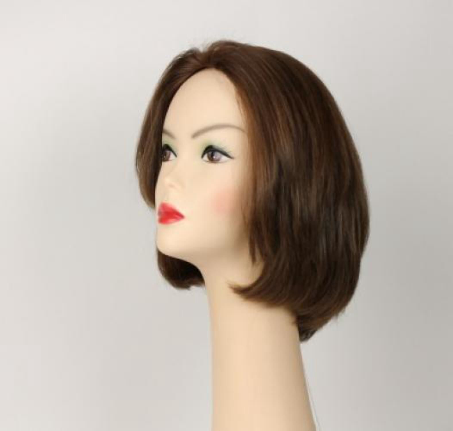 European Human Hair Freeda Wig Medium-Light Brown Dorothy Size X-Large