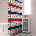 thumbnail image 4 of Independence Day Stars Shower Curtain, Red Blue Stripes Shower Curtain Set with Hooks, Spring Summer Waterproof Fabric Shower Curtains for Bathroom Decor, 72x72 Inch Bath Curtain, 4 of 6